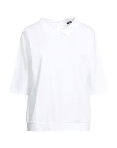 Harmont & Blaine Woman Top White Size Xxl Cotton, Elastane