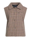 Harmont & Blaine Woman Vest Camel Size 2 Cotton, Polyester In Brown