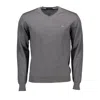 Harmont & Blaine Brown Wool Men Sweater In Gray