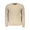 Harmont & Blaine Beige Wool Men Sweater In Neutral