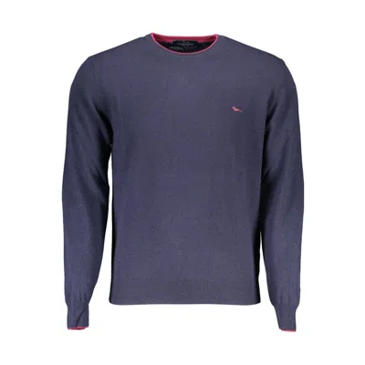 Harmont & Blaine Crew Neck Embroidered Blue Sweater