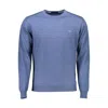 Harmont & Blaine Blue Wool Men Sweater In Blue
