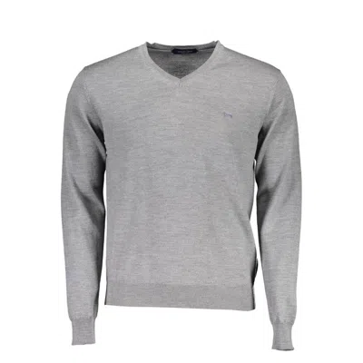 Harmont & Blaine Gray Wool Men Sweater