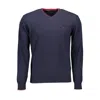 Harmont & Blaine Blue Wool Men Sweater In Blue