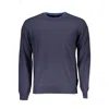 Harmont & Blaine Blue Wool Sweater In Blue