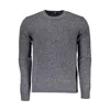 Harmont & Blaine Blue Wool Sweater In Gray
