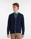 Harmontblaine Cardigan Man Blue Navy In Blue
