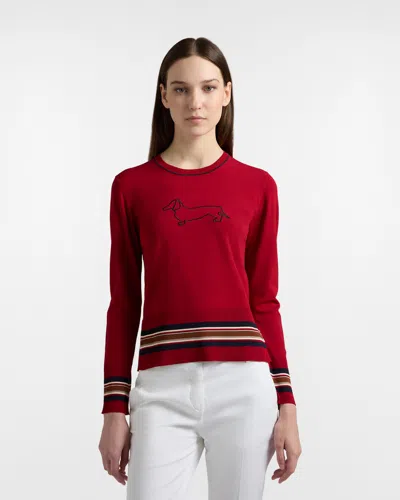 Harmontblaine Crewneck Mesh With Maxi Bass Woman Purple In Other