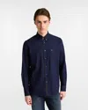 Harmontblaine Dark Blue Man Shirt In Blue