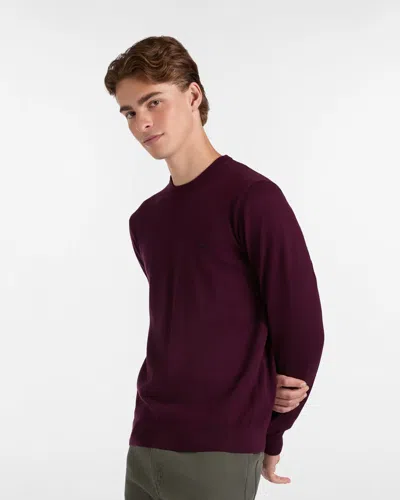 Harmontblaine Dark Red Man Pullover In Purple