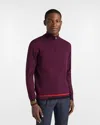 Harmontblaine Dark Red Man Pullover In Purple