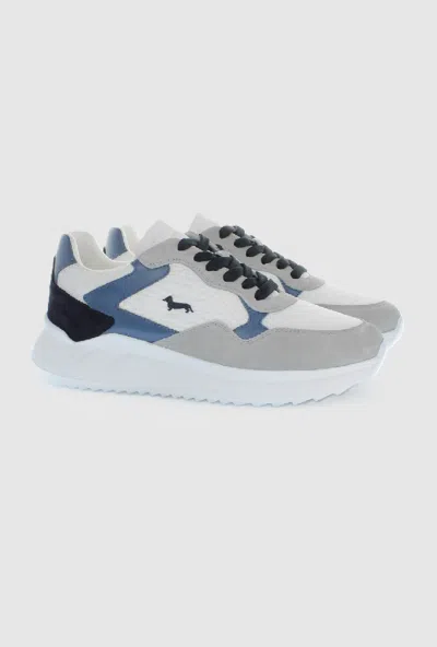 Harmontblaine Grey-white Suede Shoes In Other