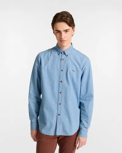 Harmontblaine Men's Denim Shirt Sky In Blue