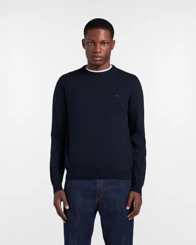 Harmontblaine Men's Sweater Blue Navy Cotton In Other