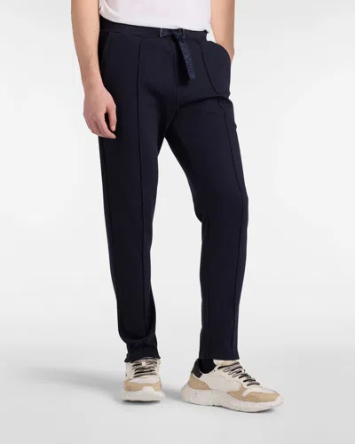 Harmontblaine Pants Man Blue Navy In Black