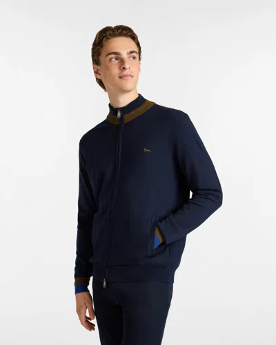 Harmontblaine Pullover Man Blue Navy