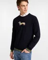 Harmontblaine Pullover Man Blue Navy In Blue