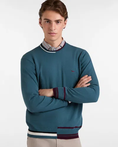 Harmontblaine Pullover Man Bluette In Multi