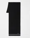 Harmontblaine Scarf Man Black In Black