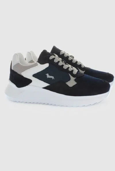 Harmontblaine Suede Shoes Man Blue In Other