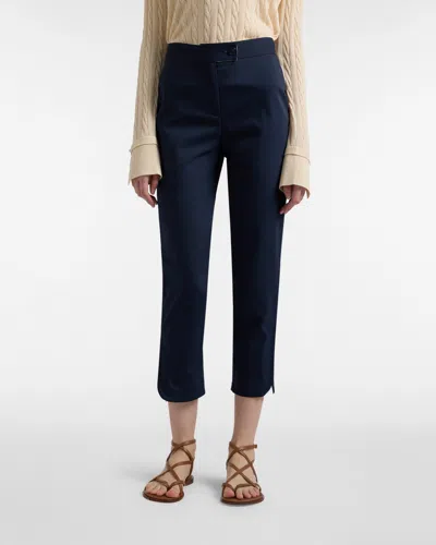 Harmontblaine Trousers With Straps Woman Blue Navy In Other