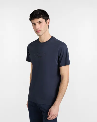 Harmontblaine T-shirt Logo Vintage Man Blue In Other