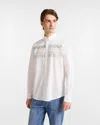 Harmontblaine White Man Shirt In Neutral