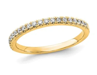 Pre-owned Harmony 1/5 Carat (ctw E-f, Vs1-vs2) Lab-grown Diamond Wedding Band 14k Gold In Yellow