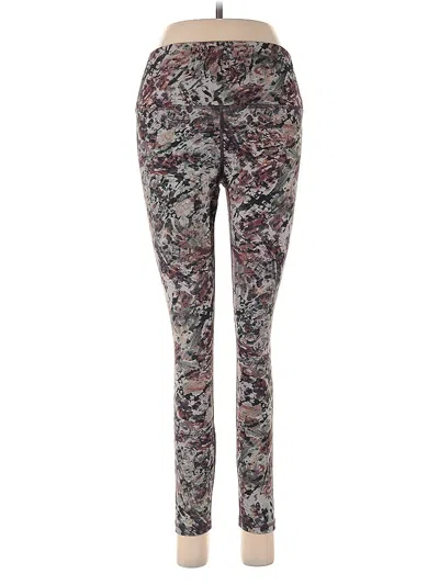 Pre-owned Harmony And Balance Active Pants In Burgundy