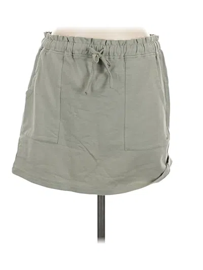 Pre-owned Harmony And Balance Casual Skirt In Gray