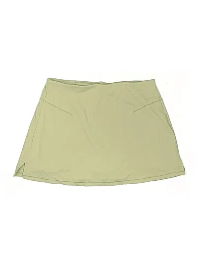 Pre-owned Harmony And Balance Casual Skirt In Green