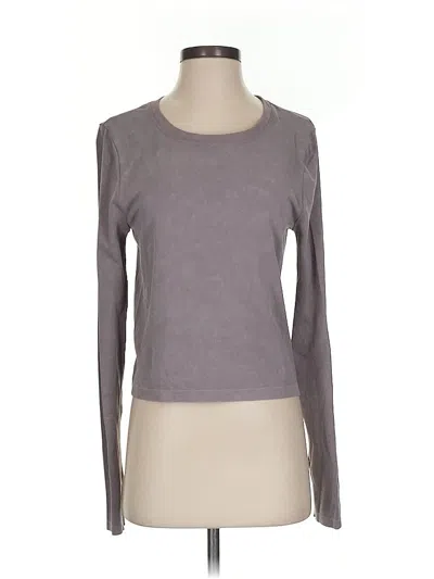 Pre-owned Harmony And Balance Long Sleeve T-shirt In Gray