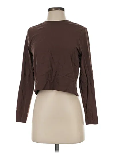 Pre-owned Harmony And Balance Long Sleeve Turtleneck In Brown