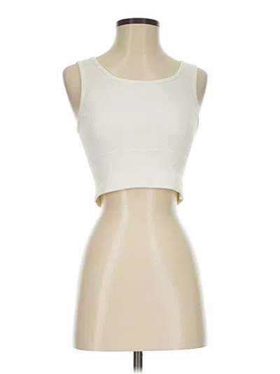 Pre-owned Harmony And Balance Sleeveless Top Ivory Strapless Neckline Tops