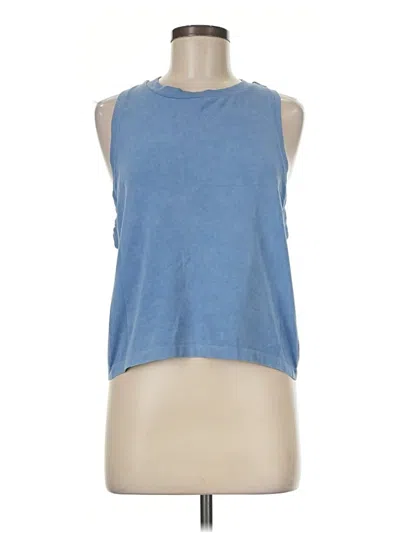 Pre-owned Harmony And Balance Sleeveless T-shirt In Blue