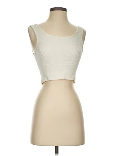 Pre-owned Harmony And Balance Tank Top Ivory Strapless Neckline Tops