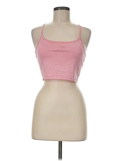 Pre-owned Harmony And Balance Tank Top Pink Halter Neckline Tops