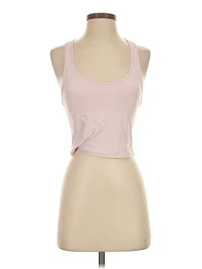 Pre-owned Harmony And Balance Tank Top Pink Halter Neckline Tops