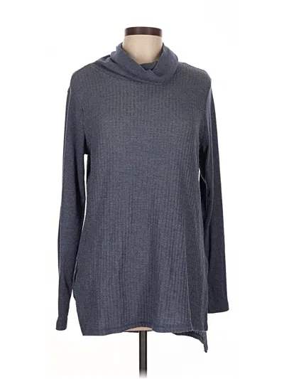 Pre-owned Harmony And Balance Turtleneck Sweater In Gray