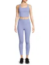 Harmony And Balance Women's Two-piece Stretch Jersey Workout Set