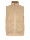 Harmony Manes Gilet White In Beige
