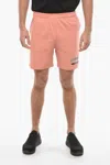 Harmony Drawstring Waist Cotton Tennis Shorts In Pink