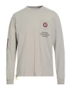 Harmony Paris Man T-shirt Sage Green Size M Cotton In Gray