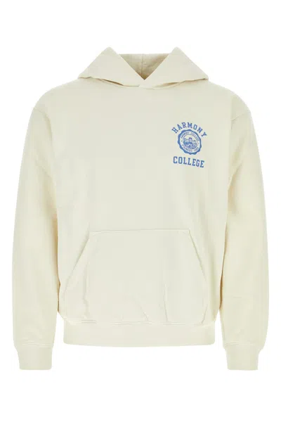 Harmony Sand Cotton Sweatshirt In Off White