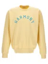 Harmony Yellow Sael Varsity Sweatshirt In Neutral