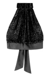 Harmur Classic Sequin Top Black In Black