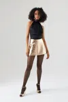 Harmur Classic Top Lace Neck Black In Black