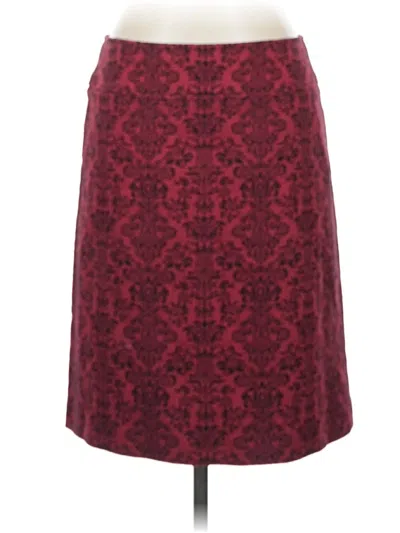 Pre-owned Harold's Formal Skirt In Burgundy