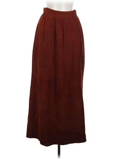 Pre-owned Harold's Formal Skirt In Burgundy