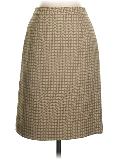 Pre-owned Harold's Formal Skirt In Tan